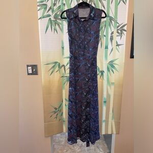 Crow Swarm Maxi Shirt Dress